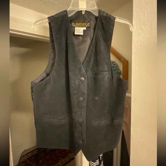 Vintage Leather Vest - Picture 1 of 4